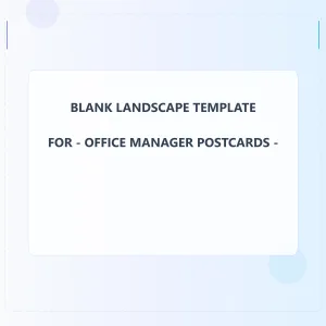 Office Manager Blank Front 3x3 Landscape