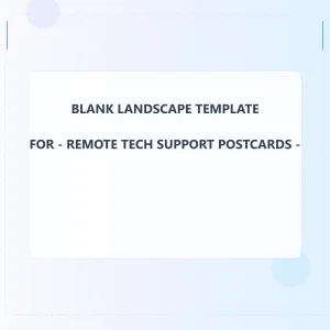 Remote Tech Support Blank Front 3x3 Landscape