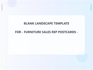 Furniture Sales Rep Blank Front 3x4 Landscape