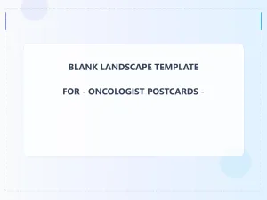 Oncologist Blank Front 3x4 Landscape
