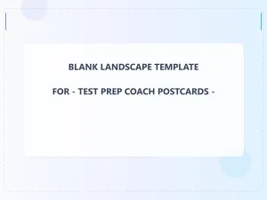 Test Prep Coach Blank Front 3x4 Landscape