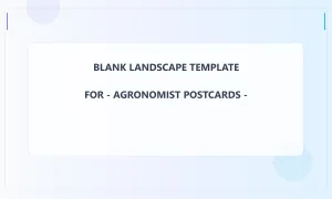Agronomist Blank Front 3x5 Landscape