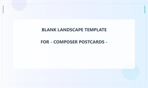 Composer Blank Front 3x5 Landscape
