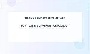 Land Surveyor Blank Front 3x5 Landscape