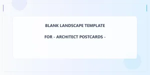 Architect Blank Front 3x6 Landscape