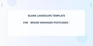 Brand Manager Blank Front 3x6 Landscape