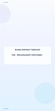 Reflexologist Blank Front 3x6 Portrait