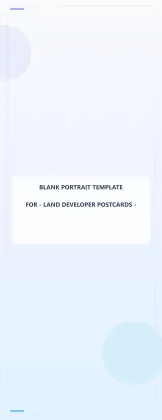 Land Developer Blank Front 4.25x11 Portrait