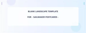Sailmaker Blank Front 4.25x11 Landscape