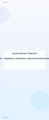 Commercial Janitorial Contractor Blank Front 4.5x11 Portrait