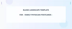 Family Physician Blank Front 4.5x11 Landscape