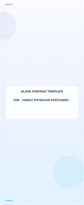 Family Physician Blank Front 4.5x11 Portrait