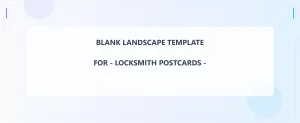 Locksmith Blank Front 4.5x11 Landscape