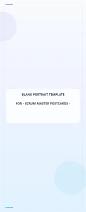 Scrum Master Blank Front 4.5x11 Portrait