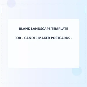 Candle Maker Blank Front 4.5x4.5 Landscape