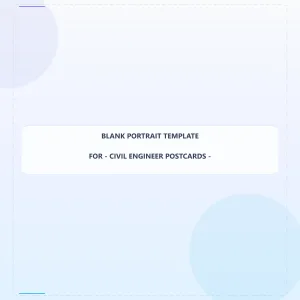 Civil Engineer Blank Front 4.5x4.5 Portrait