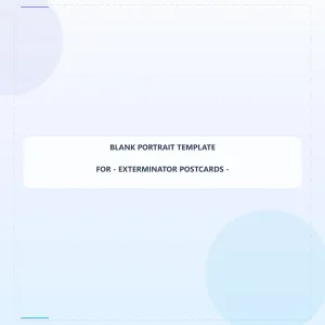 Exterminator Blank Front 4.5x4.5 Portrait