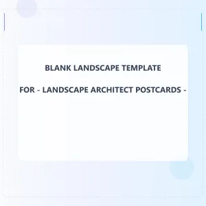 Landscape Architect Blank Front 4.5x4.5 Landscape