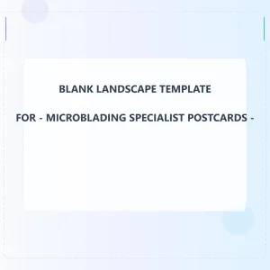Microblading Specialist Blank Front 4.5x4.5 Landscape