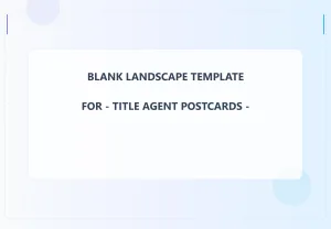 Title Agent Blank Front 4.5x6.5 Landscape