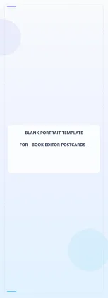 Book Editor Blank Front 4x11 Portrait