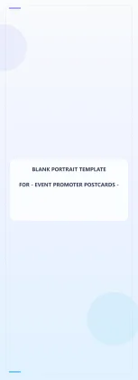 Event Promoter Blank Front 4x11 Portrait