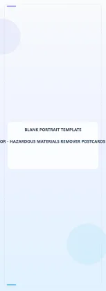 Hazardous Materials Remover Blank Front 4x11 Portrait