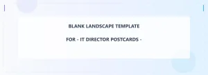 It Director Blank Front 4x11 Landscape