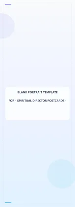 Spiritual Director Blank Front 4x11 Portrait