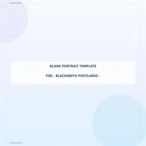 Blacksmith Blank Front 4x4 Portrait