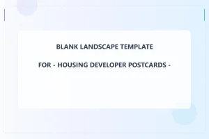 Housing Developer Blank Front 4x6 Landscape