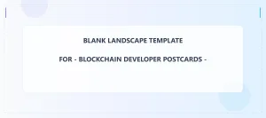 Blockchain Developer Blank Front 4x9 Landscape