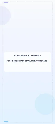 Blockchain Developer Blank Front 4x9 Portrait