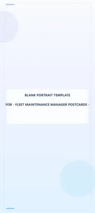 Fleet Maintenance Manager Blank Front 4x9 Portrait