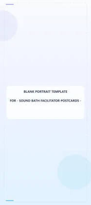 Sound Bath Facilitator Blank Front 4x9 Portrait