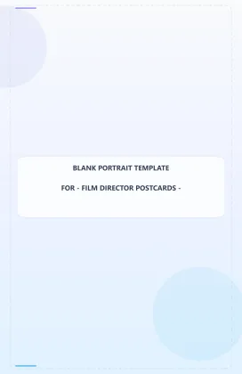 Film Director Blank Front 5.5x8.5 Portrait