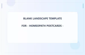 Homeopath Blank Front 5.5x8.5 Landscape