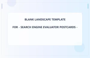 Search Engine Evaluator Blank Front 5.5x8.5 Landscape