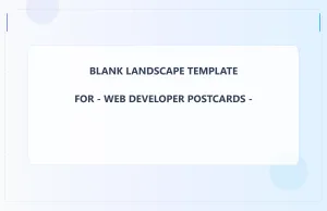 Web Developer Blank Front 5.5x8.5 Landscape