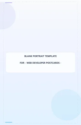 Web Developer Blank Front 5.5x8.5 Portrait