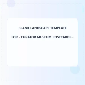 Curator Museum Blank Front 5x5 Landscape