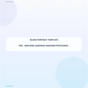 Machine Learning Engineer Blank Front 5x5 Portrait