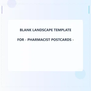 Pharmacist Blank Front 5x5 Landscape
