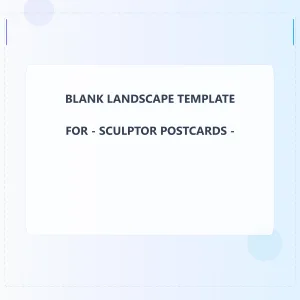 Sculptor Blank Front 5x5 Landscape