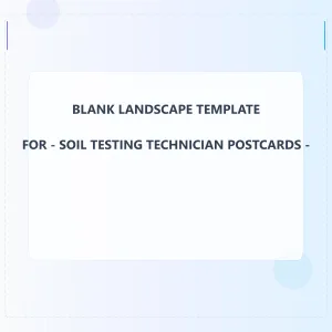 Soil Testing Technician Blank Front 5x5 Landscape