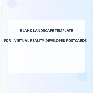 Virtual Reality Developer Blank Front 5x5 Landscape