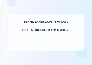 Astrologer Blank Front 5x7 Landscape