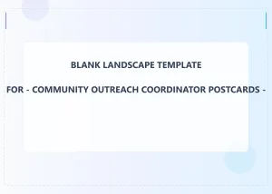 Community Outreach Coordinator Blank Front 5x7 Landscape