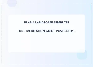 Meditation Guide Blank Front 5x7 Landscape
