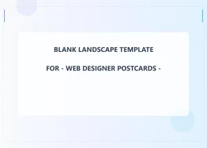 Web Designer Blank Front 5x7 Landscape